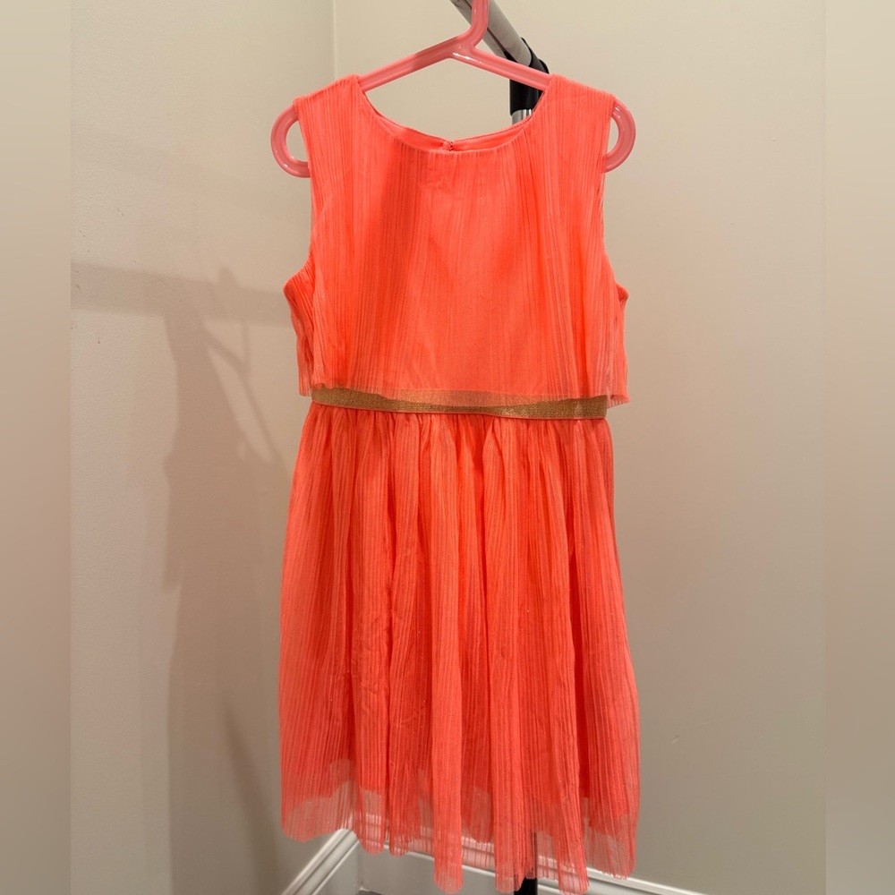 Kate Spade Coral Dress with Gold Accent for girls